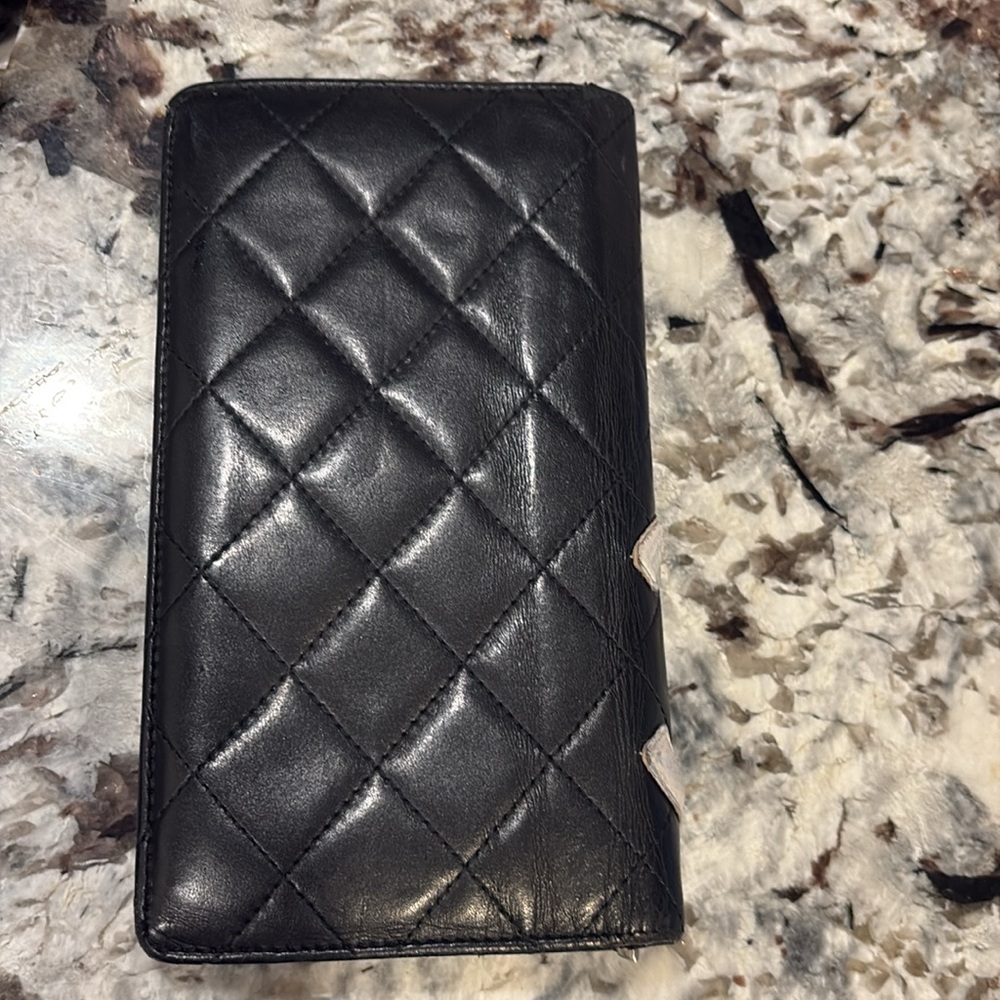 2fer🖤💖CHANEL ⭐️Black Quilted Lambskin Cambon Tote Bag & matching wallet SET - Picture 13 of 14